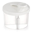 Accmor Baby Formula Dispenser On The Go, Non-Spill Rotating Four-Compartment Formula Container to Go, Milk Powder Kids Snack Container for Infant Toddler Travel Outdoor, White by TinyTreasures Baby Boutique