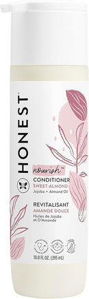The Honest Company Silicone-Free Conditioner | Gentle for Baby | Naturally Derived, Tear-free, Hypoallergenic | Sweet Almond Nourish, 10 fl oz by TinyTreasures Baby Boutique
