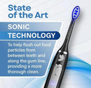 LED Whitening Electric Toothbrush – Waterproof, Sonic Brush with 6 LED Lights for Whitening, Soft Bristles, Rechargeable, Travel Case Included – Ideal Electric Toothbrush for Adults by CozyNest Decor