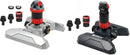 Eden 96122 Metal Adjustable 6-Pattern Mobile Rotary Gear Drive Garden Sprinkler & 94124 Multi Pattern Turbo Gear Drive Sprinkler Plus Misting System by GreenHaven Gardens