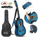 Smartxchoices 6 String 38" Acoustic Guitar w/Gig Bag Strap Pitch Pipe Extra Strings Set Pick for Kids Beginners Starter Youths Students Right-handed（Blue） by TinyTreasures Baby Boutique