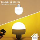 BLUEYE Rechargeable Battery Operated Light Bulb,2Packs,300LM,40W Equivalent,E26 Detachable Charging(E12 available),4 Color Temperature,Remote Control Puck Emergency Lamp,Timer,Dimmer,For Non-Hardwired by TinyTreasures Baby Boutique