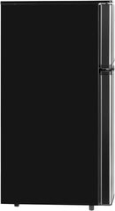 RecPro 4.4 Cu Ft 12V RV Refrigerator with Freezer | Frost-Free, Black Finish | Adjustable Shelves, Reversible Door, Built-In Lock | Off-Grid Camper Fridge | 19.5”W x 23.5”D x 43.5”H by CozyNest Decor