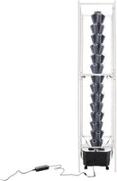 Hydroponic Growing Tower System Kit, 70-Plant Vertical Hydroponics Garden Tower with LED Grow Light, for Outdoor Indoor Herbs Fruits Vegetables Smart Garden Planter Kit by GreenHaven Gardens