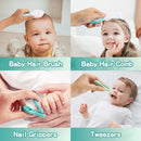 Baby Grooming Kit, Electric Safety Nail Trimmer Baby Nursery Kit，Infant Safety Care Set with Hair Brush Comb Nail Clipper Nasal Aspirator,Baby Essentials Kit for Newborn Girls Boys (20 Pc Green Kit) by TinyTreasures Baby Boutique