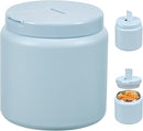 26oz Kids Thermos for Hot Food, Insulated Vacuum Food Jar with Buckle Lid, Stainless Steel Wide Mouth Leak Proof Insulated Lunch Container for School Picnic Travel, Blue by TinyTreasures Baby Boutique