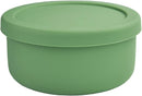XU&PEIQI 24oz Silicone Lunch Box, Round Small Salad Bowl with Lid, Airtight Food Container for Meal Prep, Leftovers, Soup & Stew Storage. Microwave, Fridge, Dishwasher Safe. BPA-Free.(Grass green) by TinyTreasures Baby Boutique