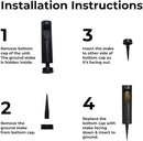 Techko Outdoor Solar Cylinder Bollard Path Lights, Modern Design, Waterproof IP65, Garden Lights for Landscape, Yard, Walkway, Pathway, Matte Black by GreenHaven Gardens