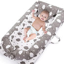 Lounger for Newborn, Newborn Lounger for 0-24 Months, Breathable & Portable Infant Nest - Soft Infant Floor Seat Cover for Travel (Cloud) by TinyTreasures Baby Boutique