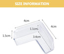 8 Pack Corner Protector for Baby, Clear Furniture Corner Guard & Edge Safety Bumpers for Table Edges & Sharp Corners - Baby Proofing (L Shape) by TinyTreasures Baby Boutique