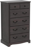 T4TREAM 6 Drawers Dresser Chests for Bedroom, 48" Tall Rustic Chset of Drawers, Wood Dressers Organizer for Bedroom, Living Room,Hallway, Espresso by CozyNest Decor