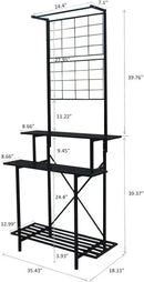 Hanging Plant Pot Shelf Rack Heavy Duty Plant holder Trellis,Multi Layer Plant Stand for Home, Garden, Balcony by GreenHaven Gardens