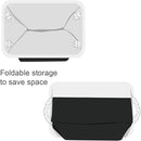 TheWarmHome Storage Bins for Shelves - 1 Pack 13.8x9.7x6.7 inch Storage Basket for Organizing for Closet Organizer Cubes Laundry Cloth Nursery (White & Black) by TinyTreasures Baby Boutique