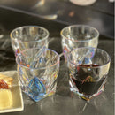 Leading Ware Rainbow Diamond Acrylic Glasses Drinking (Set of 4) Dof 9Oz Bpa Free Plastic Cocktail Glasses - Clear by HouseOfZazla