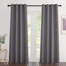NICETOWN Blackout Grey Curtains 84 inches Long, Grommet Room Darkening Thermal Insulated Sound Dampening Window Treatments for Bedroom/Home Office, 2 Panels, W46 x L84 by TinyTreasures Baby Boutique