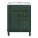 Bathroom Vanity With Sink, Compact Cabinet & 2 Drawers And Adjustable Shelf by HouseOfZazla