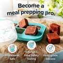 Souper Cubes 2 Tbsp. Silicone Freezer Molds - Perfect for Storing Garlic, Herbs, Ginger, Pesto, Tomato Paste, Lemon Juice, Purees and More - Silicone Baby Food Freezer Tray - Aqua – 2-Pack by TinyTreasures Baby Boutique