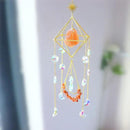 Orange Salt Crystal Suncatchers for Windows, Gemstone Sun Catcher Hanging, Unique Spiritual, Crystal Window Hanging, Boho Home Decor, Natural Stone (Orange Salt Stone) by GreenHaven Gardens