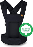 Beco Gemini Baby Carrier from Newborn to Toddler - Certified Ergonomic Newborn Baby Carrier for Infants and Children of 7-35 lbs - M Shape, Adjustable Seat, 100% Organic Cotton (Metro Black) by TinyTreasures Baby Boutique