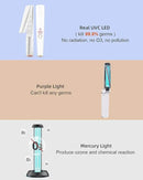 UV Light Sanitizer Wand, Portable UVC Light Disinfector Lamp Chargable Foldable UV Wand for Home Hotel Travel with 20 UV-C LED Beads by CozyNest Decor