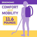 ProTeam Commercial Backpack Vacuum Cleaner, ProVac FS 6 Vacuum Backpack with HEPA Media Filtration and Residential Cleaning Service Kit, 6 Quart, Corded by CozyNest Decor