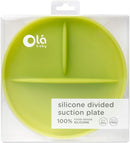 Olababy 100% Silicone Suction Plate | Toddler Plates With Suction | Divided Plates For Kids | Self Feeding Baby Essentials | Food Grade Silicone | Baby Registry Must Haves | Microwave Dinner Plates by TinyTreasures Baby Boutique