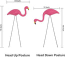 GiftExpress Pink Flamingos Yard Decorations - 12 Pack Small 14" Tall Plastic Flamingo Statue w/Metal Stakes - Lawn Ornaments & Garden Decor for Outdoor Parties by GreenHaven Gardens