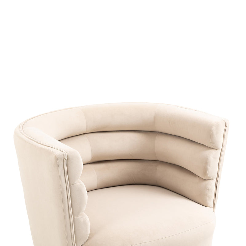 Accent Chair, leisure single chair with Golden feet