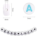 1400pcs Letter Beads, 4x7 mm Acrylic Alphabet Beads, Beads for Jewelry and Bracelet Making, in 28 Grid Box (White and Colorful) by TinyTreasures Baby Boutique