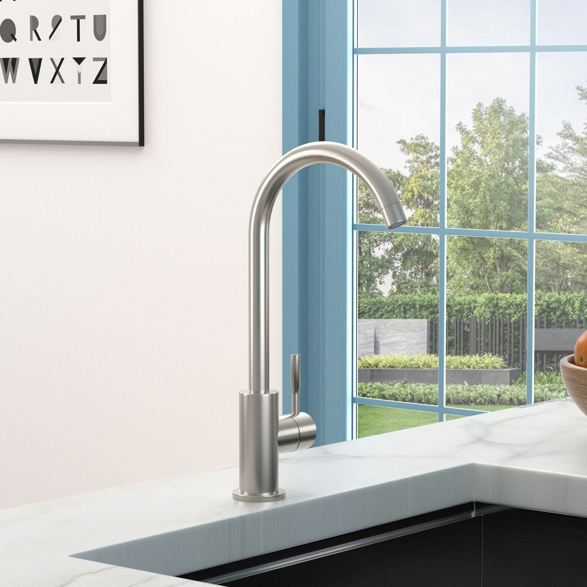 Modern Kitchen Sink Faucet With Single Handle, photo 9 of 18