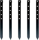 24Pcs Metal Garden Landscape Edging Stakes Black,10in anchoring Stakes Landscape Anchoring Spikes for Terrace Board, Grass Barrier, Landscape Edging Coil, Garden Liner, Bender Board by CozyNest Decor