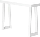 Plank+Beam Solid Wood Console Table, 46.25 Inch, Sofa Table, Narrow Entryway Table for Hallway, Behind The Couch, Living Room, Foyer, Easy Assembly, White by CozyNest Decor