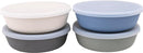 WeeSprout Bamboo Kids Bowls with Lids, Set of Four 15 oz Kid-Sized Bamboo Bowls, Bamboo Kid Bowls with Lids for Leftovers, Dishwasher Safe (Blue, Green, Gray, & Beige) by TinyTreasures Baby Boutique