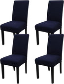 JQinHome 4 Pcs Dining Chair Slipcover, High Stretch Removable Washable Chair Seat Protector Cover for Home Party Hotel Wedding Ceremony by CozyNest Decor