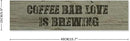 Generic Funny Wood Sign Coffee Bar Love is Brewing Rustic Wooden Hanging Sign Home Farmhouse Kitchen Wall Decoration 16 x 6 Inch by CozyNest Decor