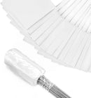 Zozen 100Pack White Marking Flags, Writable/15x4x5 Inch, Yard Flags for Lawn & Irrigation & Landscape & Sprinkler & Survey & Dog Training. by GreenHaven Gardens