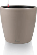 Dexceder 11x10 Inches Self Watering Planter Indoor Outdoor, Inner Pot Design, Thickened Table Flower Plant Pot with Water Level Indicator (Taupe Matte) by GreenHaven Gardens