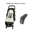 Funlife Anti-Kick Waterproof High Performance Winter Stroller Footmuff Fits All Travel Gear,Front Piece Height Adjustable and Removable,M6-4T by TinyTreasures Baby Boutique