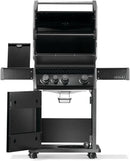 Napoleon Rogue 425 Natural Gas Grill with Range Side Burner, Black, 3 Stainless Steel Main Burners, Durable Outdoor Cooking by GreenHaven Gardens