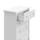 Storkcraft Crescent 4 Drawer Chest (White) – GREENGUARD Gold Certified, Dresser For Nursery, 4 Drawer Dresser, Kids Dresser, Nursery Dresser Drawer Organizer, Chest of Drawers by TinyTreasures Baby Boutique