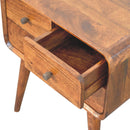 Avora - 3 Drawer Nightstand - Brown by HouseOfZazla