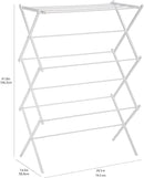 Amazon Basics Foldable Portable Laundry Rack for Air Drying Clothing, Indoor Outdoor Use - 14.5" D x 29.5" W x 41.8" H, White by CozyNest Decor