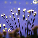 4 Pack Outdoor Solar Firefly Lights, 40 Globes LED, Waterproof, Warm White by GreenHaven Gardens