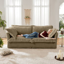 Modern Slipcovered 2-Seat Sofa Couches for Living Room
