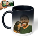 Personalized Coffee Mug, Custom Drawing Portrait Gift, Funny Customized Coffee Gift for Men & Women, Custom Mugs with Pictures, Black - Color Changing 11oz Father's Day Mug by TinyTreasures Baby Boutique