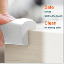 Roving Cove HeftyFit Corner Protector for Baby (16 Large Corners), Heavy-Duty Soft Rubber Foam Furniture Corner Bumper Guards, 3M Adhesive Pre-Taped, Oyster White (Off White) by TinyTreasures Baby Boutique