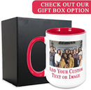 Personalized Coffee Mug, Custom Photo Text 15 Oz Ceramic Mug, Customized Picture Name Tea Cup, Unique Gift Idea, Taza Cafe Personalizadas Fotos, Cute Custom Gifts Mom Women Men, Mother's Day, Red by TinyTreasures Baby Boutique