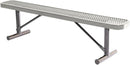 Coated Outdoor Furniture Heavy-Duty Portable Outdoor Bench Thermoplastic Coated, Expanded Metal, Commercial-Grade Seating, Made in America (Portable Without Back, 6 Ft, Grey) by GreenHaven Gardens