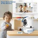HelloBaby Baby Monitor with 6" World First IPS Screen 30-Hrs Battery, No WiFi Video Baby Monitor Camera and Audio, Remote Pan/Tilt/Zoom, ECO, VOX, 2-Way Talk, Night Vision, 1000ft, Portable for Travel by TinyTreasures Baby Boutique