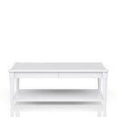 Cocktail Table With Two Storage Drawers And Casters